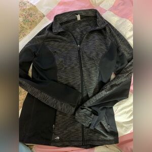 Ideology Charcoal and Black Striped Jacket